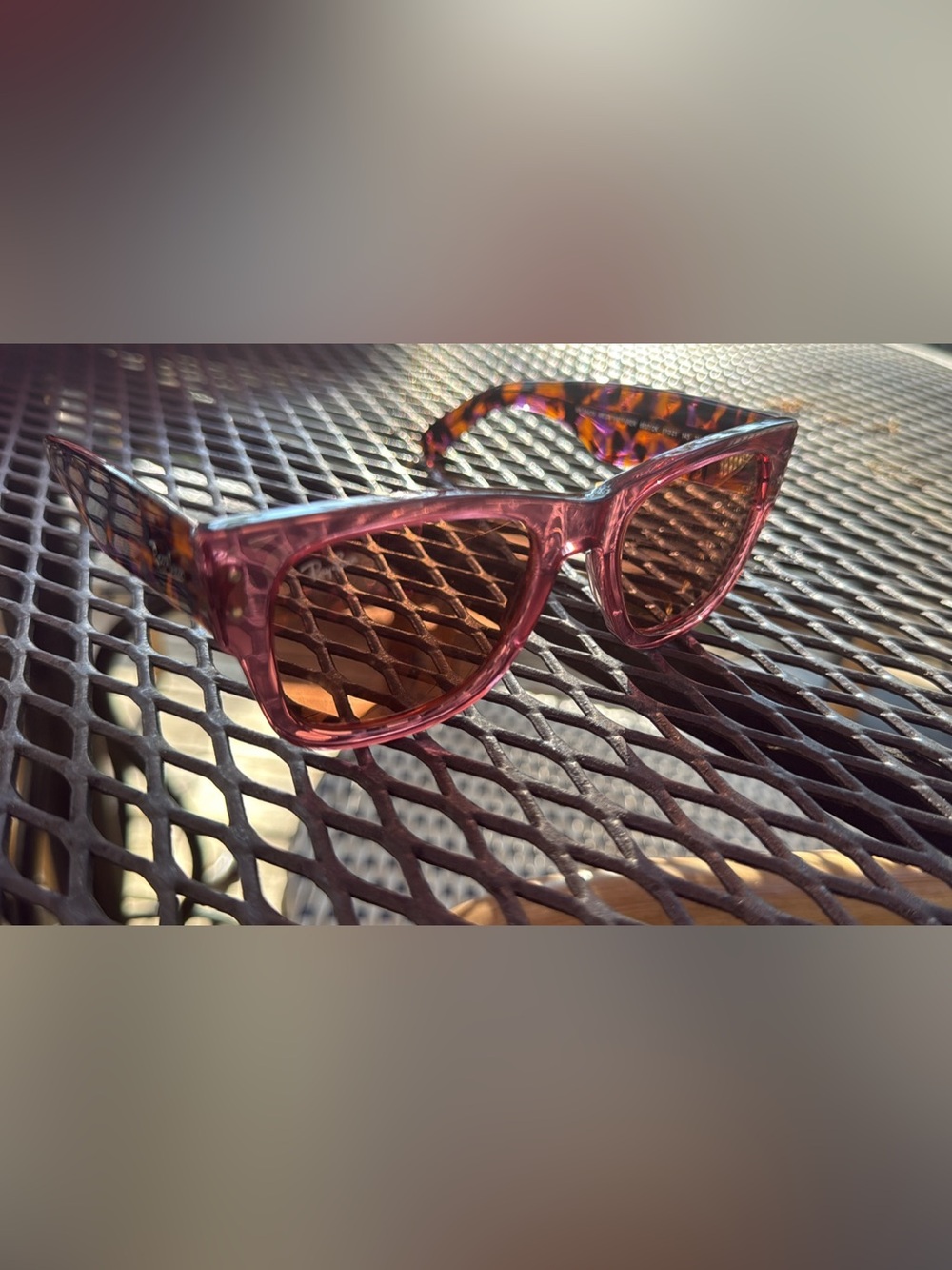 Ray-Ban pink mega wayfarer sunglasses